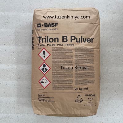 Trilon EDTA chelating agent powder used in detergents, cosmetics, water treatment, and industrial cleaning supplied by System Star Industrial in East Africa