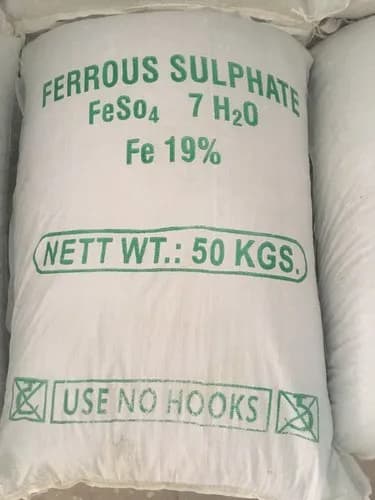 Ferrous sulphate greenish crystalline powder for agriculture, water treatment, feed, and industrial applications supplied by System Star Industrial in East Africa