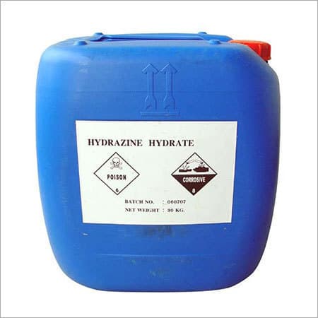 Hydrazines clear industrial liquid used in boiler water treatment, chemical manufacturing, pharmaceuticals, and industrial processing supplied by System Star Industrial in East Africa