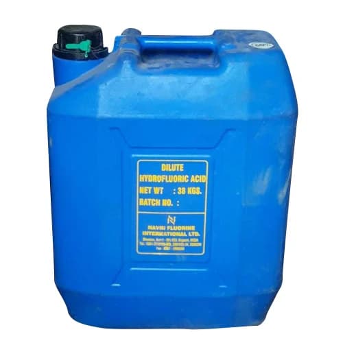Hydrofluoric acid clear fuming industrial liquid used for glass etching, metal surface treatment, and electronics manufacturing supplied by System Star Industrial in East Africa