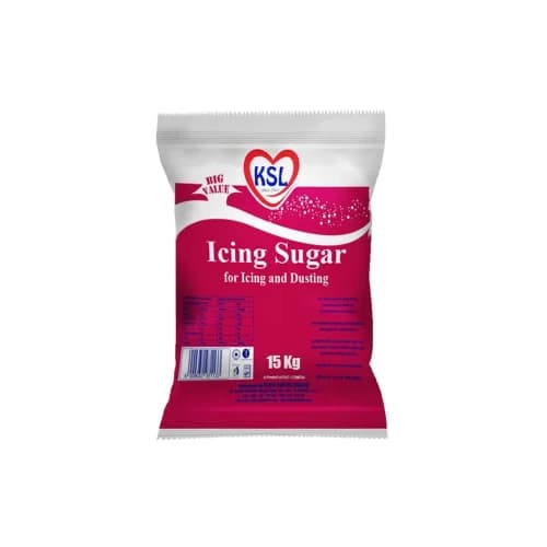 Icing sugars fine white powder used for baking, frosting, desserts, confectionery, and cake decoration supplied by System Star Industrial in East Africa