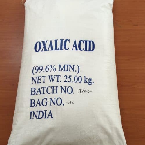 Oxalic acid white crystalline powder for rust removal, bleaching, descaling, and industrial cleaning supplied by System Star Industrial in East Africa