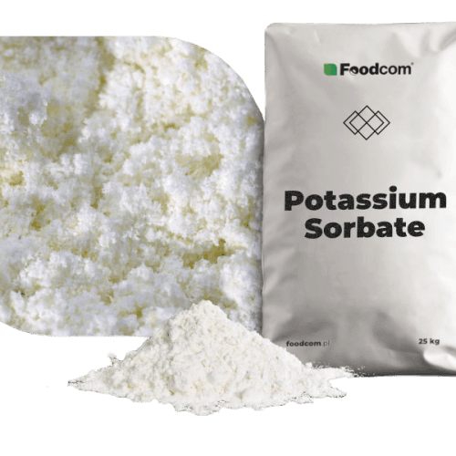 Potassium sorbate white granular preservative used in food processing, beverages, cosmetics, and pharmaceutical formulations supplied by System Star Industrial in East Africa