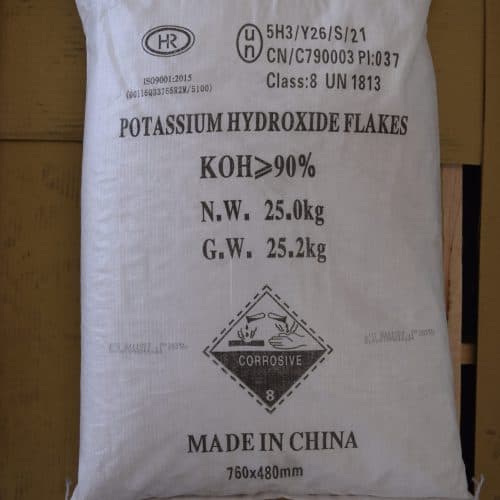 Potassium hydroxide alkaline chemical for soap manufacturing, chemical processing, and industrial applications supplied by System Star Industrial in East Africa