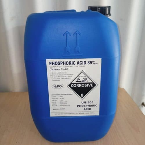 Phosphoric acid liquid for food processing, fertilizer production, and industrial cleaning supplied by System Star Industrial in East Africa